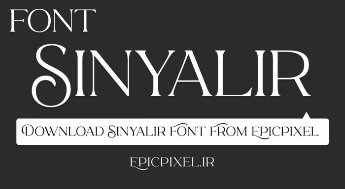 فونت Sinyalir انگلیسی