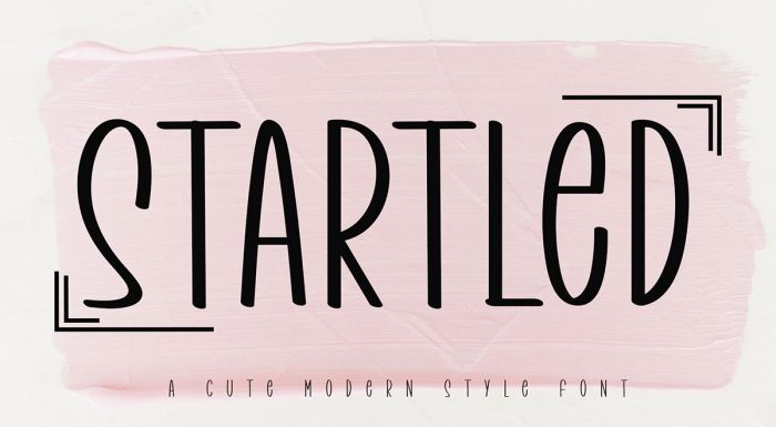 فونت Startled انگلیسی