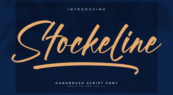 فونت Stockeline انگلیسی