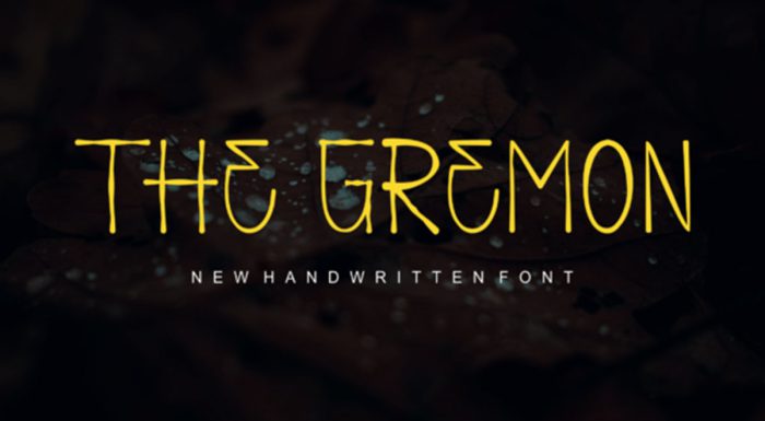 فونت The Gremon انگلیسی
