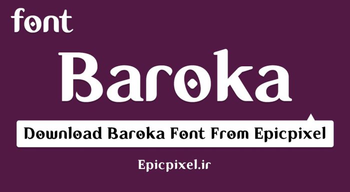 فونت Baroka انگلیسی