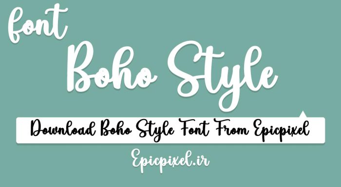 فونت Boho Style انگلیسی