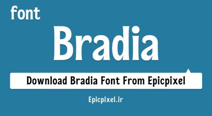 فونت Bradia انگلیسی