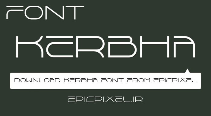 فونت Kerbha انگلیسی