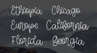 فونت Kiara انگلیسی