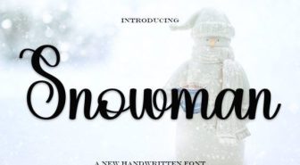 فونت Snowman انگلیسی