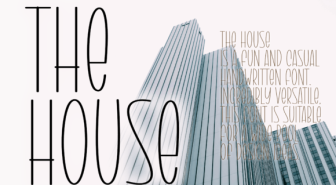فونت The House انگلیسی