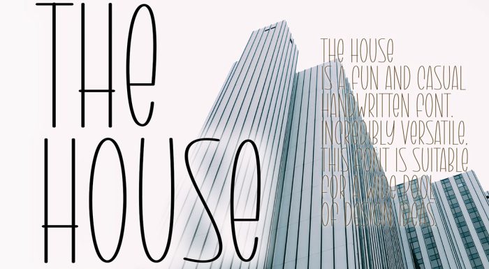 فونت The House انگلیسی