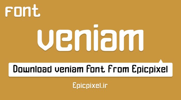 فونت veniam انگلیسی