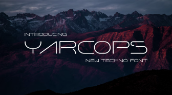 فونت yarcops انگلیسی