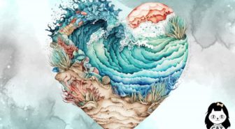 عکس های دوربری شده قلب ساحلی آبرنگی