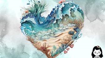 عکس های دوربری شده قلب ساحلی آبرنگی