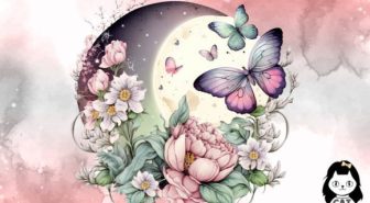 عکس های دوربری شده ماه پروانه و گل فانتزی