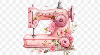 عکس های دوربری شده لوازم خیاطی صورتی آبرنگی