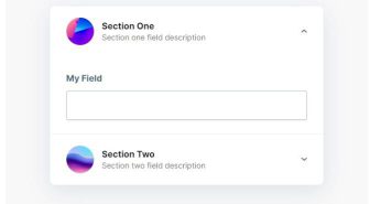 افزونه Gravity Forms Collapsible Sections بخش بندی فرم های گرویتی فرمز
