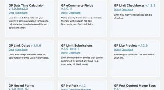 افزونه Gravity Perks گرویتی پرکس افزودنی های گرویتی فرم