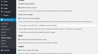 افزونه WooCommerce Group Coupons کدتخفیف اتوماتیک برای گروه کاربری خاص