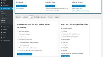 افزونه Advanced Ads Pro مدیریت و نمایش تبلیغات وردپرس