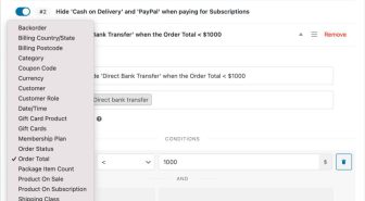 افزونه Woo Conditional Shipping and Payments مدیریت هوشمند حمل ونقل و درگاه پرداخت