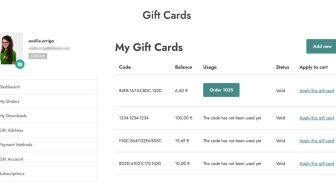 افزونه YITH WooCommerce Gift Cards Premium ارائه گیفت کارت و کارت هدیه ووکامرس