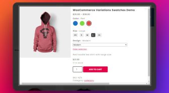 افزونه WooSwatches انتخاب رنگ و سایز محصولات ووکامرس وو سواچز