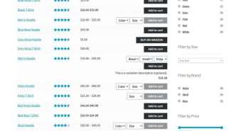 افزونه WooCommerce Product Table جدول پیشرفته محصولات ووکامرس