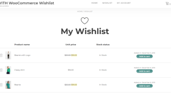 افزونه YITH WooCommerce Wishlist Premium لیست علاقه مندی های ووکامرس