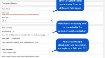 افزونه Custom User Registration Fields for WooCommerce سفارشی سازی فیلدهای ثبت نام ووکامرس