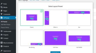 افزونه JetPopup ساخت پاپ اپ حرفه ای المنتور جت پاپ آپ