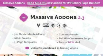 افزونه Massive Addons for WPBakery پلاگین کمکی صفحه ساز ویژوال کامپوزر ماسیو