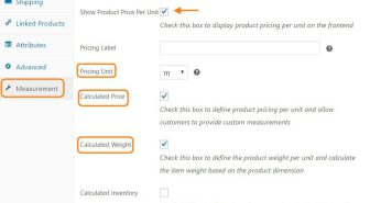 افزونه WooCommerce Measurement Price Calculator محاسبه قیمت بر اساس ابعاد و اندازه ووکامرس