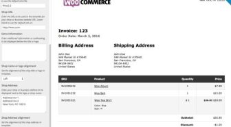 افزونه WooCommerce Print Invoices & Packing lists چاپ صورتحساب و لیست بسته بندی ووکامرس