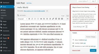 افزونه wpForo Cross Posting ارسال مطالب ومحصولات سایت به انجمن ساز وردپرس فورو