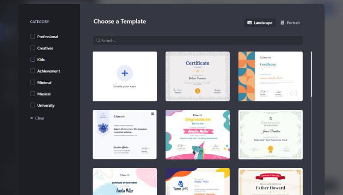دانلود افزونه Tutor LMS Certificate Builder ساخت گواهینامه های حرفه ای ...