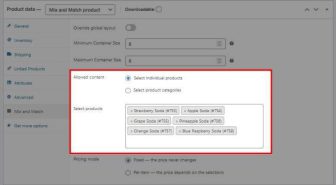 افزونه WooCommerce Mix and Match Products ساخت پکیج محصول توسط مشتری ووکامرس