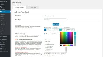 افزونه wpForo Topic Prefix & Tag Manager پیشوند و تگ موضوعات انجمن ساز وردپرس فورو