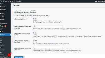 افزونه BuddyPress Editable Activity ویرایش فعالیت های بادی پرس