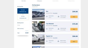 افزونه Car Park Booking System for WordPress سیستم رزرو آنلاین پارکینگ وردپرس