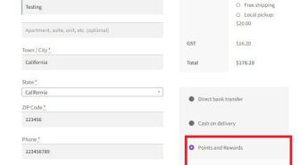 افزونه Enhancements for WooCommerce Points and Rewards ارتقاء سیستم امتیازدهی و پاداش ووکامرس