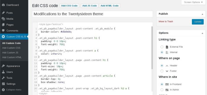 دانلود افزونه Simple Custom CSS and JS PRO افزودن کدهای سفارشی سی اس اس ...