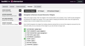 افزونه Toolkit for Elementor جعبه ابزار قدرتمند المنتور تولکیت
