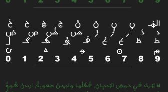 حروف فونت رونیا