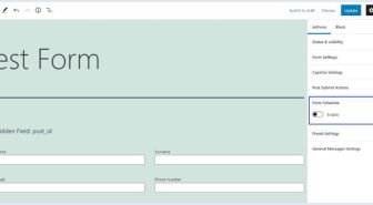 افزونه JetFormBuilder Schedule Forms تعیین بازه زمانی برای فرم های جت فرم بیلدر