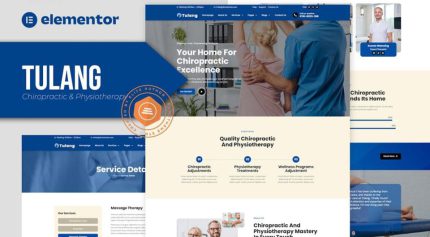 تمپلیت کیت Tulang کایروپراکتیک و فیزیوتراپی تولانگ المنتور
