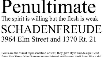دانلود فونت تایمز نیو رومن انگلیسی