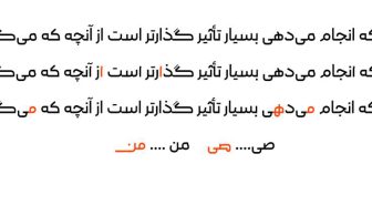 حروف جایگزین فونت ابلج