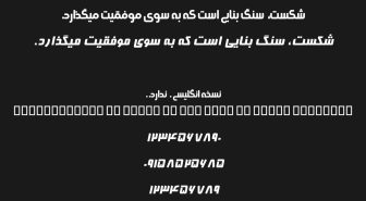 وزن های مختلف فونت بیمه دانا