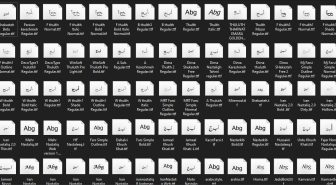 تعدادی از فایل های مجموعه فونت های فارسی رایگان