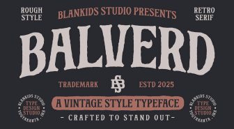 دانلود فونت Balverd انگلیسی