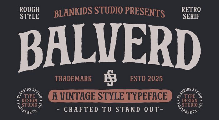 دانلود فونت Balverd انگلیسی